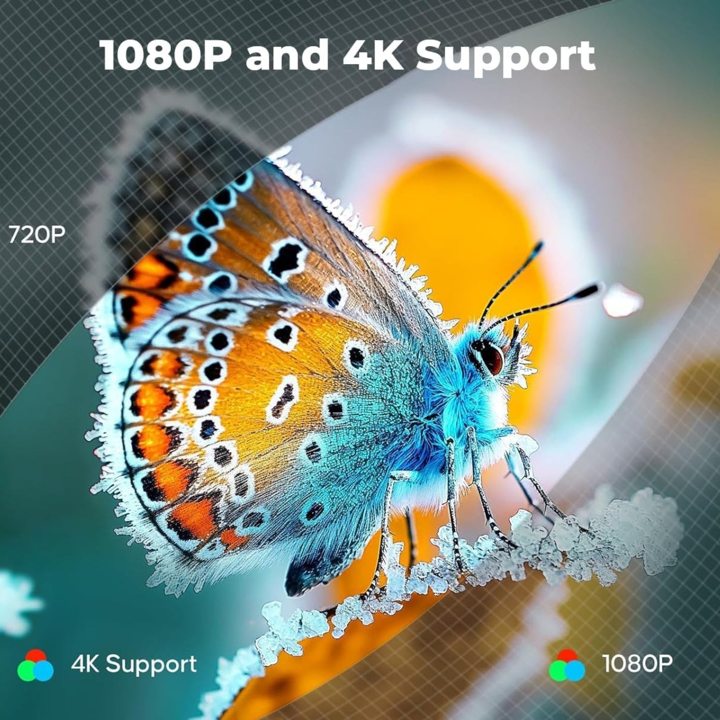 ZenPods Beam X | 4K Ultra HD Smart Projector, Native 1080p Full HD, Android 13, Auto Focus + 4D Keystone, 180° Rotatable Design, Inbuilt Netflix/Prime/YouTube, WiFi 6, BT 5.2 & Gaming Support, Screen Mirroring, HDMI-ARC, USB