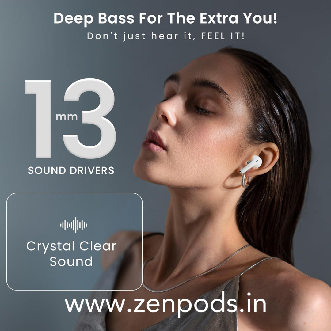 Zen Screen 2 with 1.41" Full HD Touch Screen + 100% ANC + GPS Tracking (Find my Zen) + 13mm High Bass Drivers