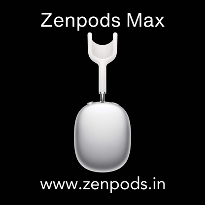 Zenpods Max Wireless Over-Ear Headphones with 100% Active Noise Cancelling - High Bass 40mm Sound Drivers with Immersive 3D Spatial Sound ( Magnetic Earcups)