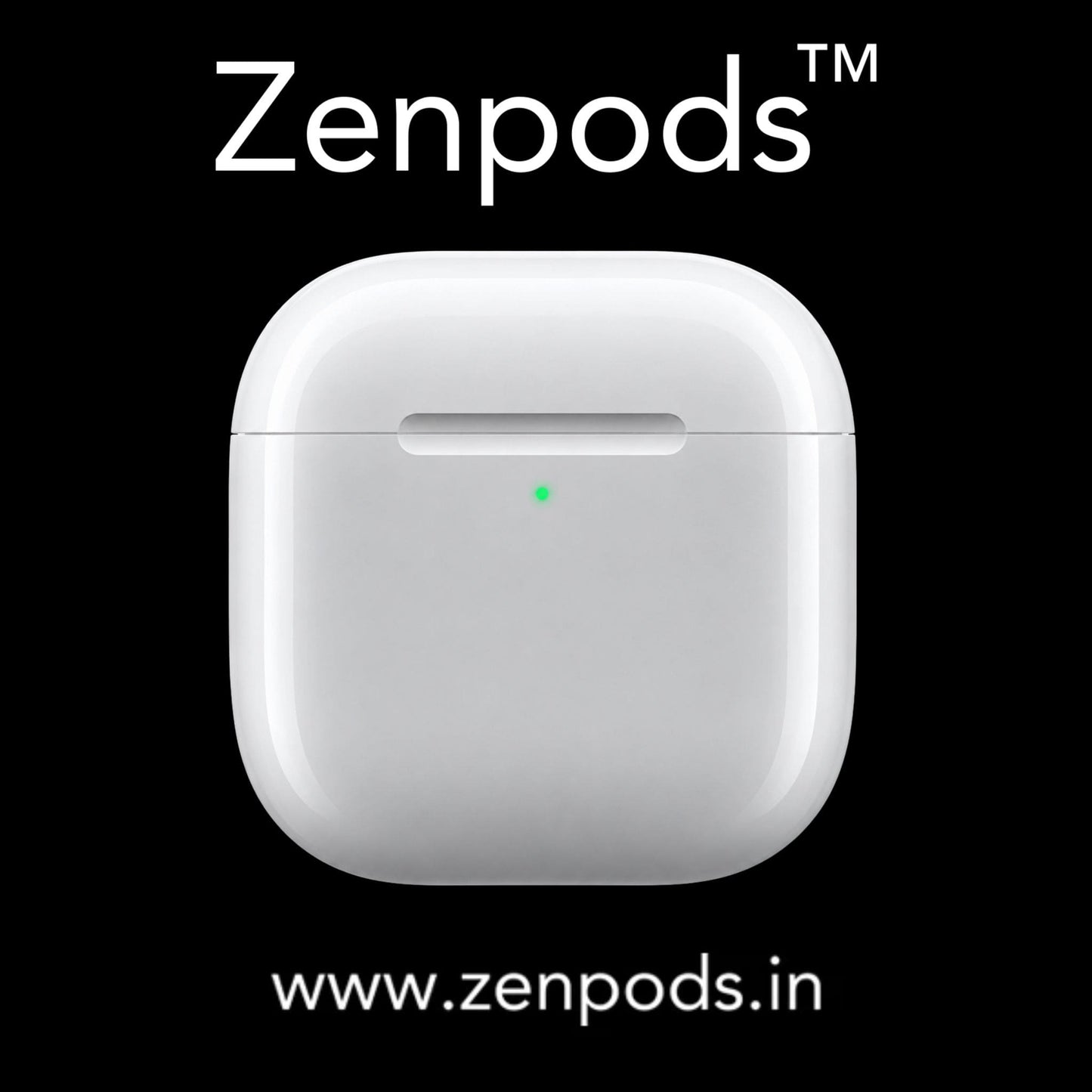 Zenpods 4 with 100% ANC working + 3D Spatial Audio + GPS Tracking (Find My Device) High Bass 11mm Sound Drivers ( Upgraded)