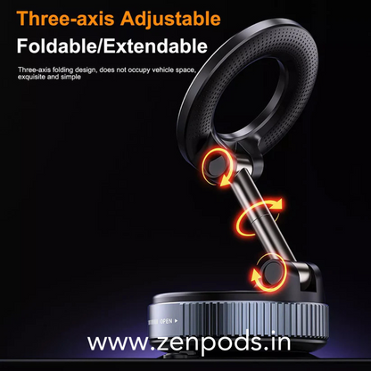 ZenGrip 360™ Magnetic Phone Mount – Ultra-Strong Suction, Full Rotation, Zero Shake