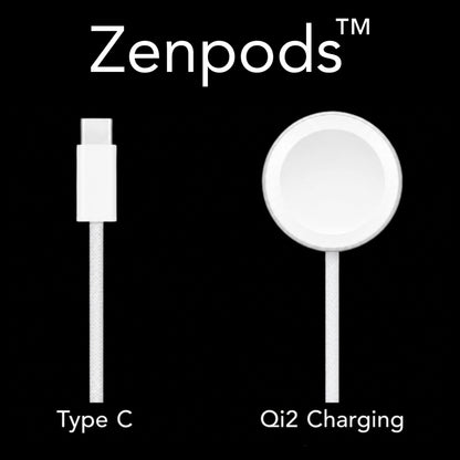 Zenpods 4 with 100% ANC working + 3D Spatial Audio + GPS Tracking (Find My Device) High Bass 11mm Sound Drivers ( Upgraded)